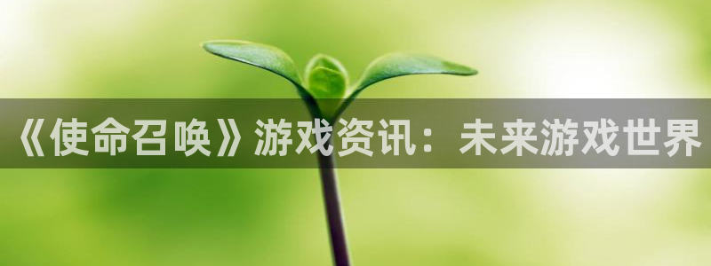 鼎点娱乐集团：《使命召唤》游戏资讯：未来游戏世界